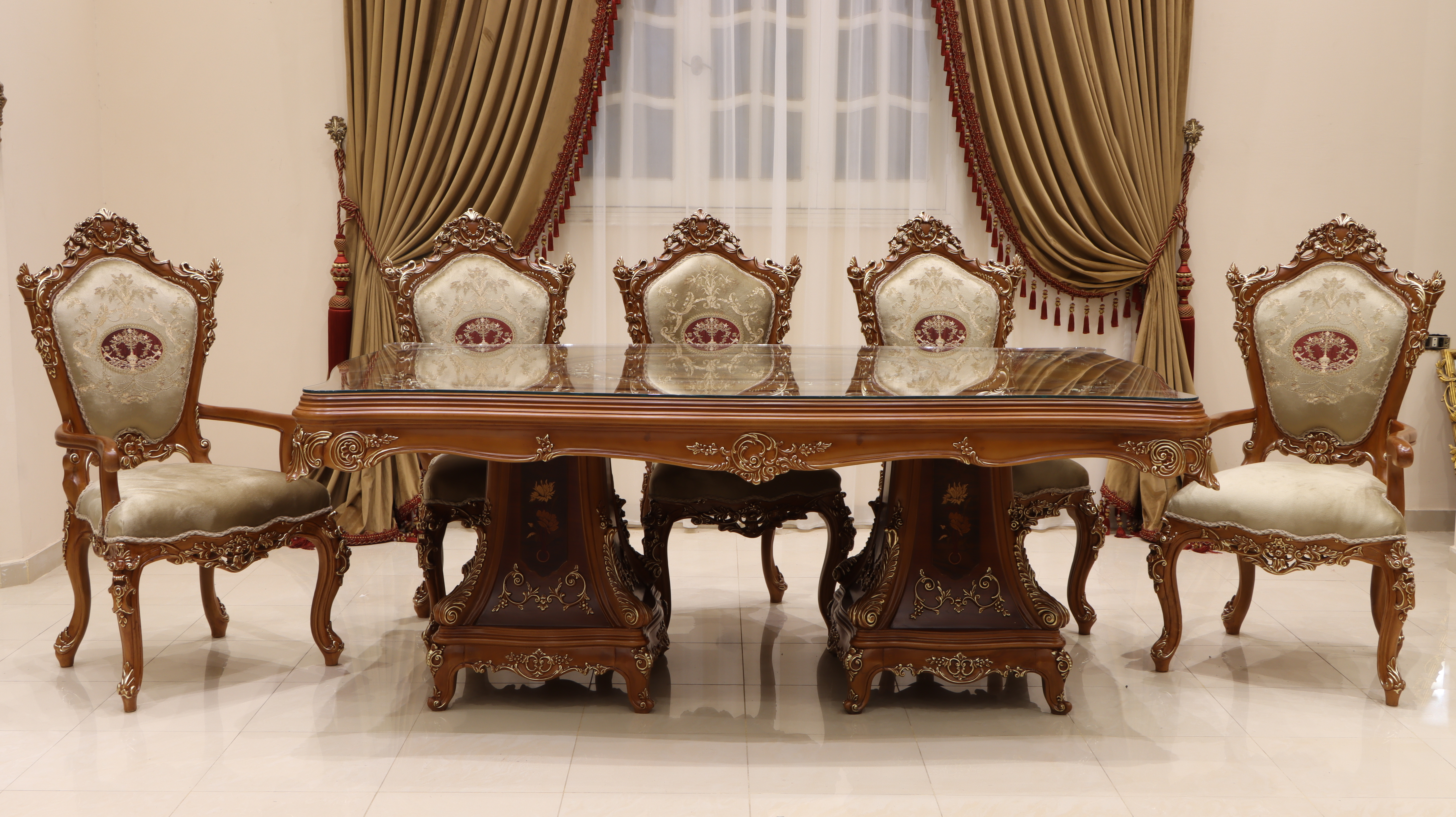 Elite Brown Dining Set